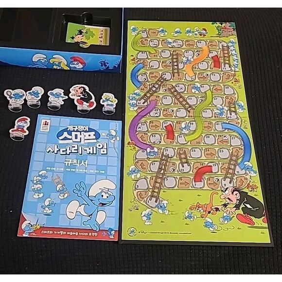 Korea Board Games Sneaky Smurf Ladder Game Korean - Picture 7 of 7